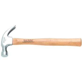 Estwing Sure Strike Curve Claw Hammer, Forged Steel, Cushion Grip Hickory Handle, 14 in (4 EA / BOX)