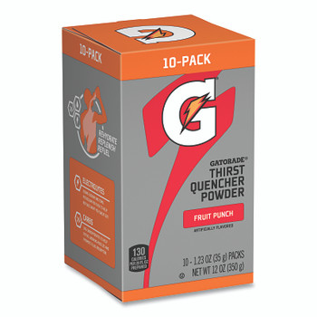 Gatorade Powder Stick, 1.23 oz Volume, Tube, 20 oz Yield, Fruit Punch (80 EA / CA)