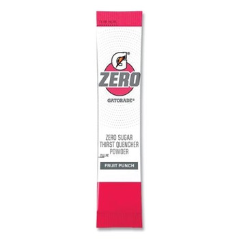 Gatorade G Zero Powder Stick, 0.10 oz Volume, 16.9 oz Yield, Fruit Punch (120 EA / CA)