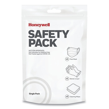 Honeywell North Disposable Protection Kit, Single-Use, Includes 1 Surgical Mask, 1 PR Non-Latex Gloves, and 2 Wipes (1 EA / EA)