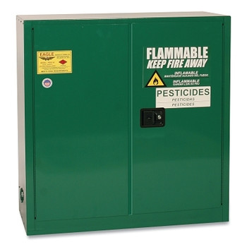 Eagle Mfg Flammable Liquid Storage Cabinet, 30 Gallon, Green (1 EA / EA)