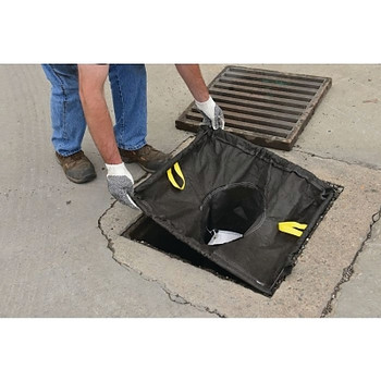 Eagle Mfg StormNEST Sediment Catch Basin Filter Insert, 25 in W x 42 in L, Adjustable, PVC Coated Fabric, Black (1 EA / EA)