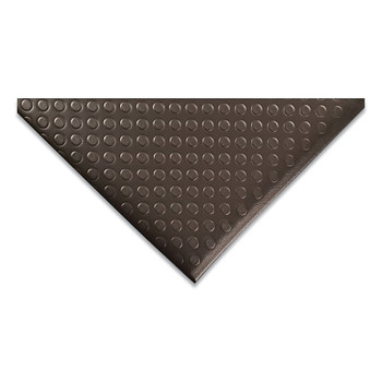 NoTrax Bubble Sof-Tred Dyna-Shield Anti-Fatigue Mat, 1/2 in x 2 ft W x 60 ft L, PVC Foam, Black (1 EA / EA)