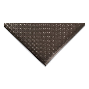 NoTrax Bubble Sof-Tred Dyna-Shield Anti-Fatigue Mat, 1/2 in x 2 ft W x 3 ft L, PVC Foam, Black (1 EA / EA)