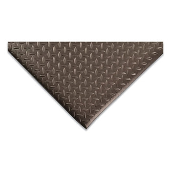 NoTrax Diamond Sof-Tred Dyna-Shield Anti-Fatigue Mat, 1/2 in x 2 ft W x 60 ft L, PVC Foam, Black (1 EA / EA)