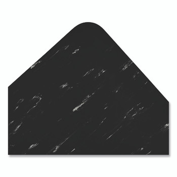 NoTrax Marble Sof-Tyle Anti-Fatigue Mat, 1/2 in x 3 ft W x 12 ft L, Vinyl/PVC Foam, Non-Slip Backing, Black (1 EA / EA)