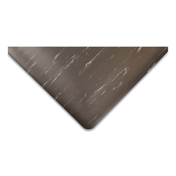 NoTrax Marble-Tuff Anti-Fatigue Mat, 1/2 in x 3 ft W x 12 ft L, Vinyl Top/PVC Foam Base, Black (1 EA / EA)