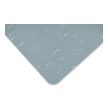 NoTrax Marble Sof-Tyle Grande Anti-Fatigue Mat, 3 ft W x 12 ft L x 1 in, PVC Foam/Vinyl, Non-Slip Backing, Blue (1 EA / EA)