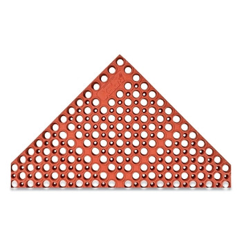 NoTrax San-Eze II Drainage Anti-Fatigue Mat, 7/8 in x 39 in W x 39 in L, MicroStop/Nitrile, Red (1 EA / EA)