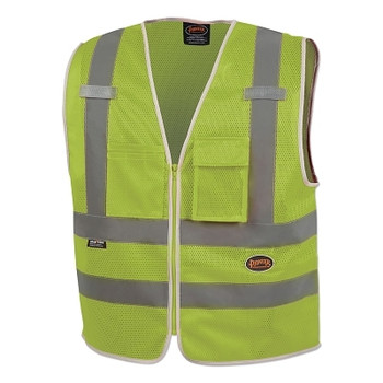 Pioneer 6853U/6854U Mesh Multi-Pocket Safety Vest, 2X-Large, Green (1 EA / EA)