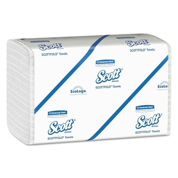 Kimberly-Clark Professional Scott SCOTTFOLD Paper Towels, 7 4/5 x 12 2/5, White, 175 Towels/Pack (25 PK / CA)