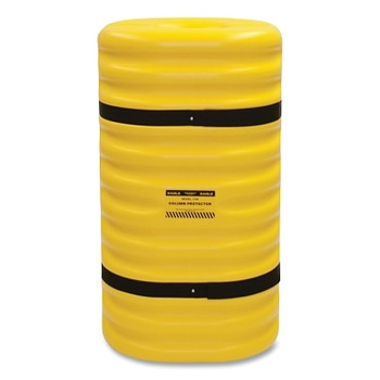 Eagle Mfg Column Protector, 12 in, Blown Molded HDPE, 24 in W x 24 in D x 42 in H, Yellow (1 EA / EA)