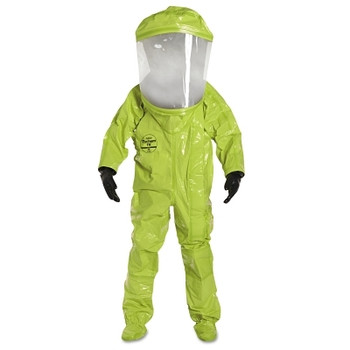 DuPont Tychem TK Encapsulated Level A Suit Front Entry, Green/Lime Yellow, Large (1 EA / EA)