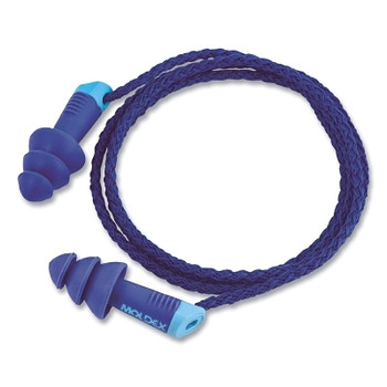 Moldex Alphas Reusable Earplug, Vinyl, Blue, Metal Detectable (50 PR / BX)