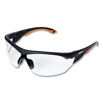 Sellstrom XM320 Series Protective Eyewear Safety Glasses, Clear Lens, Polycarbonate, Blk/Ylw Frame (12 EA / CA)