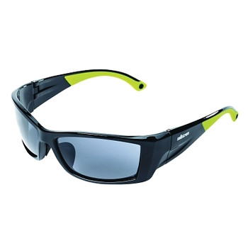 Sellstrom XP460 Series Protective Eyewear Safety Glasses, Smoke Lens, Polycarbonate, Blk/Grn Frame (12 EA / CA)