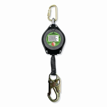 Peakworks Non LE Self Retracting Lifeline, 170 Ft, steel carabiner, 310 lb, swivel snap hook with load indicator, 1 (1 EA / EA)