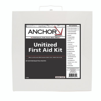 Anchor Brand 24 Person First Aid Kit, ANSI, Unitized, Steel Case (1 EA / EA)