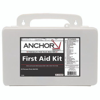 Anchor Brand 25 Person First Aid Kit, Plastic Case, Wall Mount (1 EA / EA)