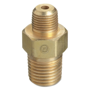 Western Enterprises Pipe Thread Reducer Bushings, Brass, 1/2 in (NPT); 1/4 in (NPT) (1 EA / EA)