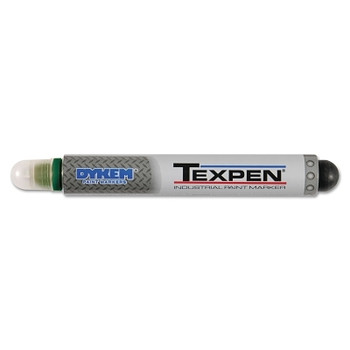 DYKEM TEXPEN Industrial Steel Ball Tip Paint Marker, Green, 3/32 in, Medium (12 EA / BX)