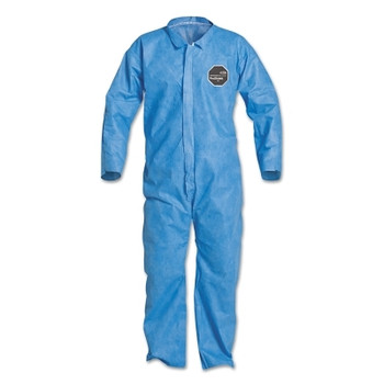 DuPont Proshield 10 Coverall, Collar, Open Wrists and Ankles, Zipper Front, Storm Flap, Blue, 3X-Large (25 EA / CA)