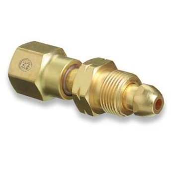 Western Enterprises Brass Cylinder Adaptor, From CGA-590 Industrial Air To CGA-580 Nitrogen (1 EA / EA)