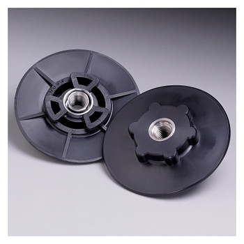 3M Abrasive Disc Pad Hubs, 4 1/2 in Dia, Hard, Black (1 EA / EA)