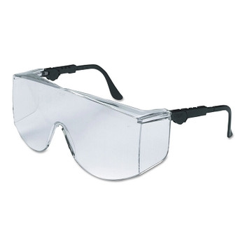 MCR Safety Tacoma Protective Eyewear, Clear Lens, Duramass HC, Black/Clear Frame, Nylon (1 EA / EA)