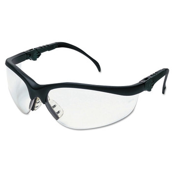 MCR Safety Klondike Plus Protective Eyewear, Clear Lens, Duramass Anti-Fog, Black Frame (1 PR / PR)