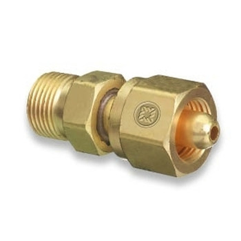 Western Enterprises Brass Cylinder Adaptors, From CGA-346 Air To CGA-540 Oxygen (1 EA / EA)