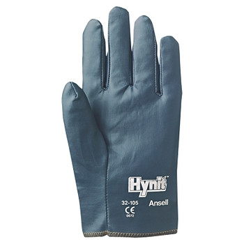 Ansell Hynit Nitrile-Impregnated Gloves, 9, Blue (12 PR / DZ)