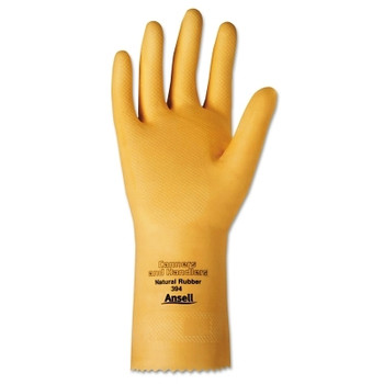 Ansell Versatouch Canners Gloves, Natural Latex, Natural, 10 (12 PR / DZ)