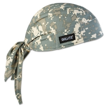 Ergodyne Chill-Its 6615 High-Performance Dew Rags, 6 in X 20 in, Camo (6 EA / CA)