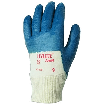 Ansell HyLite Palm Coated Gloves, Size 8, Blue (12 PR / DZ)