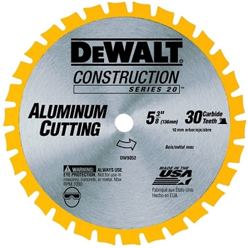 DeWalt Cordless Construction Saw Blades, 5 3/8 in, 30 Teeth (5 EA / BX)