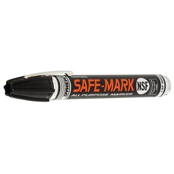 DYKEM Safe-Mark Markers, Black, Medium (12 EA / BX)