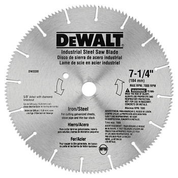 DeWalt Steel Circular Saw Blades, 7 1/4 in, 16 Teeth (5 EA / PK)