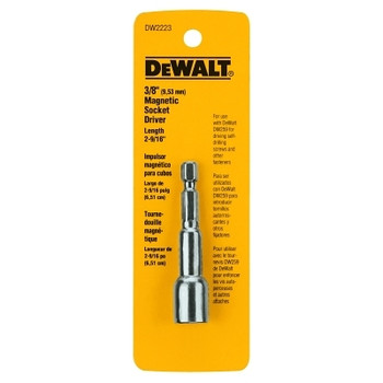 DeWalt Magnetic Nut Drivers, 3/8 in Dia. x 9/16 in (3 EA / PK) DeWalt Magnetic Nut Drivers, 3/8 in Dia. x 9/16 in (3 EA / PK)