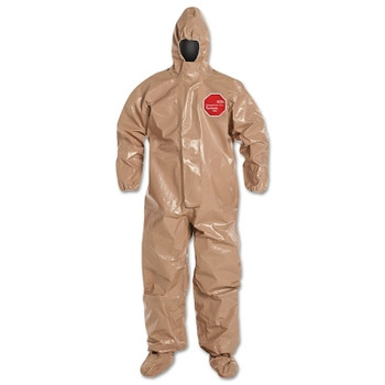 DuPont Tychem CPF3 with attached Hood, Socks and Boot Flap, , Medium (1 CA / CA)