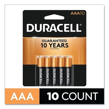 Duracell CopperTop Alkaline Battery, 1.5V, AAA, 10/PK (400 EA / CA)