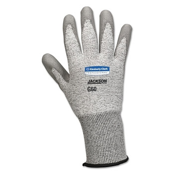 Kimberly-Clark Professional G60 Level 3 Cut Resistant Gloves with Dyneema Fiber, Medium, Grey (12 PR / BG)
