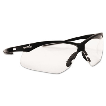 KleenGuard V30 Nemesis CSA Safety Glasses, Clear, Polycarbonate Lens, Anti-Fog, Black Frame/Temples, Nylon (12 EA / CA)