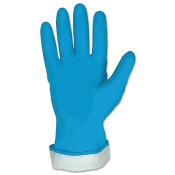 MCR Safety Unsupported Latex Gloves, 8 - 8 1/2, Latex, Blue (12 PR / DZ)