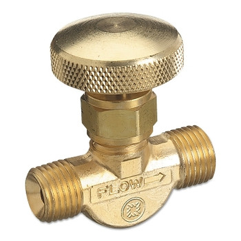 Western Enterprises Non-Corrosive Gas Flow Valves, 3,000 PSIG, Brass, Non-Corrosive Gases (1 EA / EA)