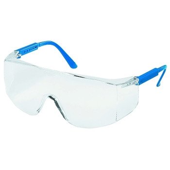 MCR Safety Tacoma Protective Eyewear, Clear Lens, Polycarbonate, Blue Frame (12 EA / BX)