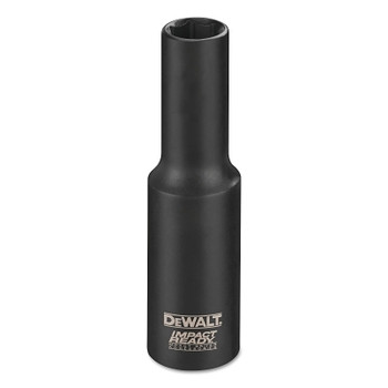 DeWalt Impact Ready Deep Sockets, 1 in, 1/2 in Drive (1 EA / EA)