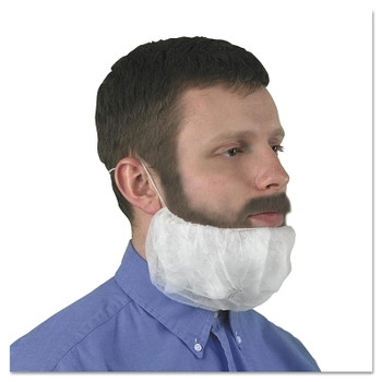 Kimberly-Clark Professional KleenGuard A10 Light Duty Beard Covers, Universal, White (10 PK / CA)