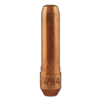 Bernard Centerfire MIG Contact Tip, 7/64 in Tip ID, 1.5 in Long, Non-Threaded, Tapered Base (1 EA / EA)