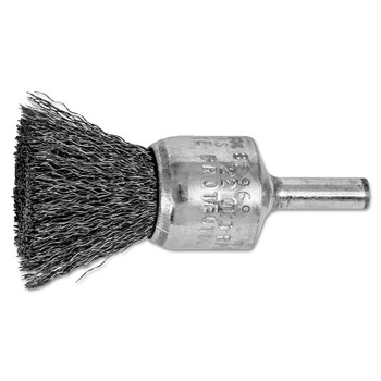 Advance Brush Standard Duty Crimped End Brushes, Carbon Steel, 22,000 rpm, 3/4" x 0.01" (10 EA / BX)